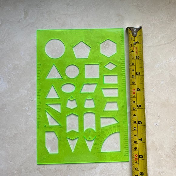 3/$20, 4 Pieces Geometric Drawings Templates Measuring Rulers for School Office - Picture 5 of 10